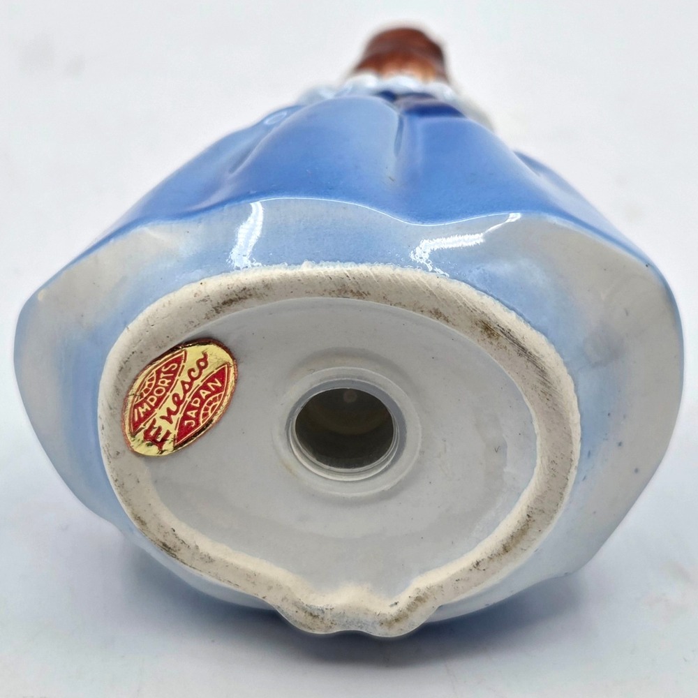 Vintage Blue Praying Girl Salt or Pepper Shaker 1950s Enesco - Picture 5 of 5
